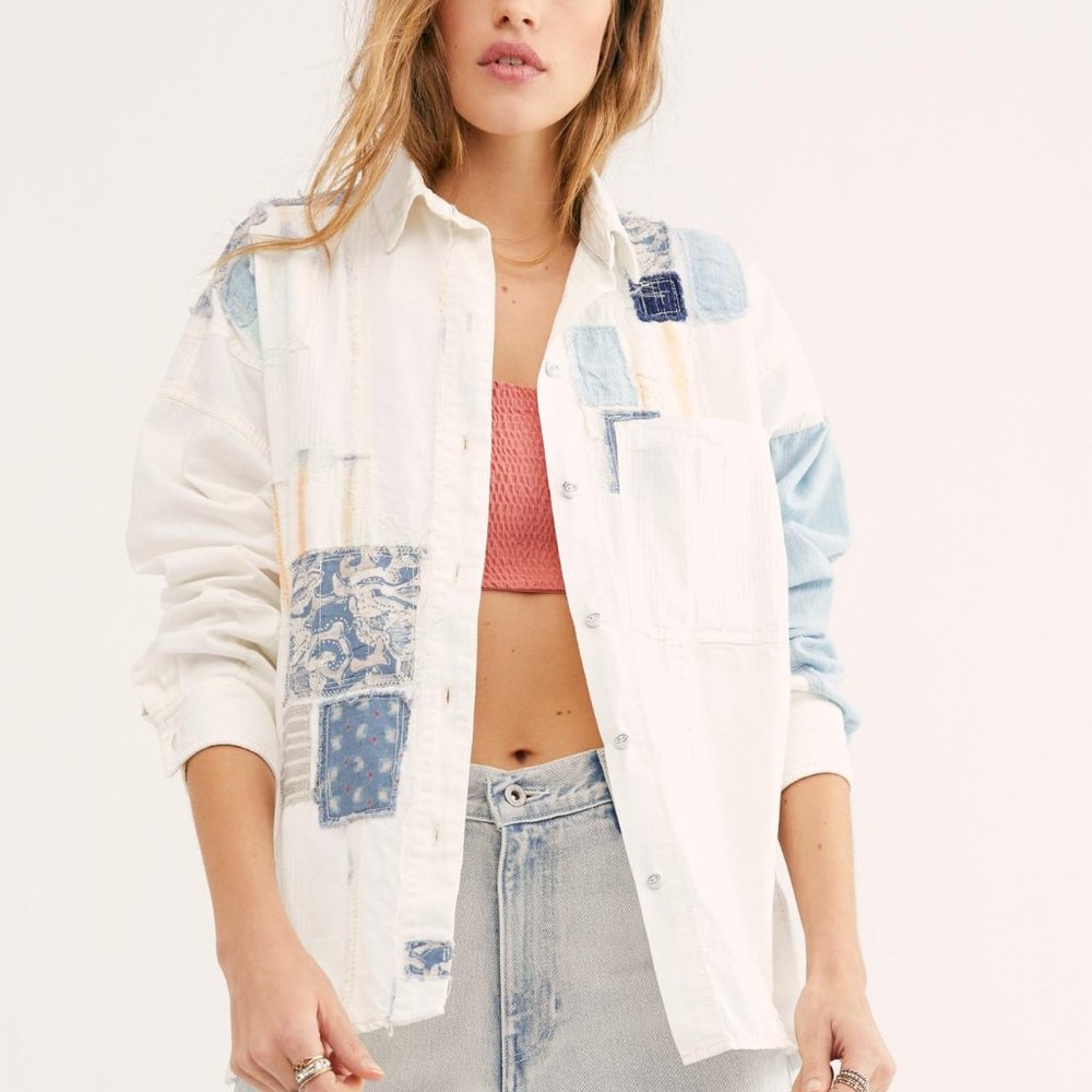 Free People Costa Ballena Patchwork Top - Picture 4 of 10